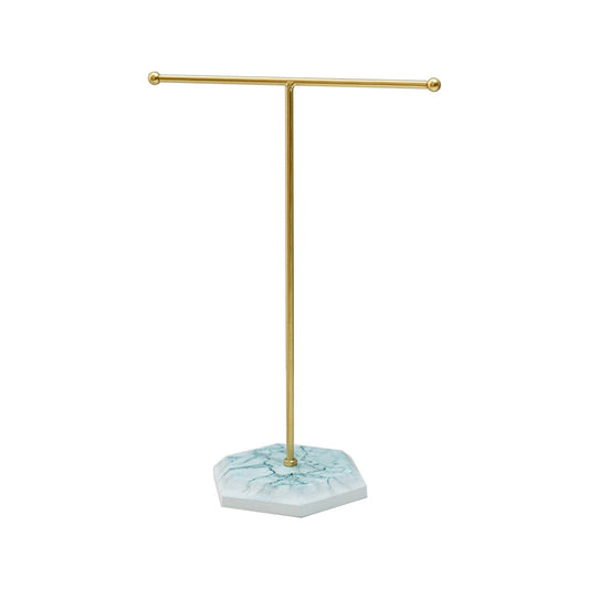 T-Bar Jewelry Stand with Weighted Base for Necklaces and Bracelets