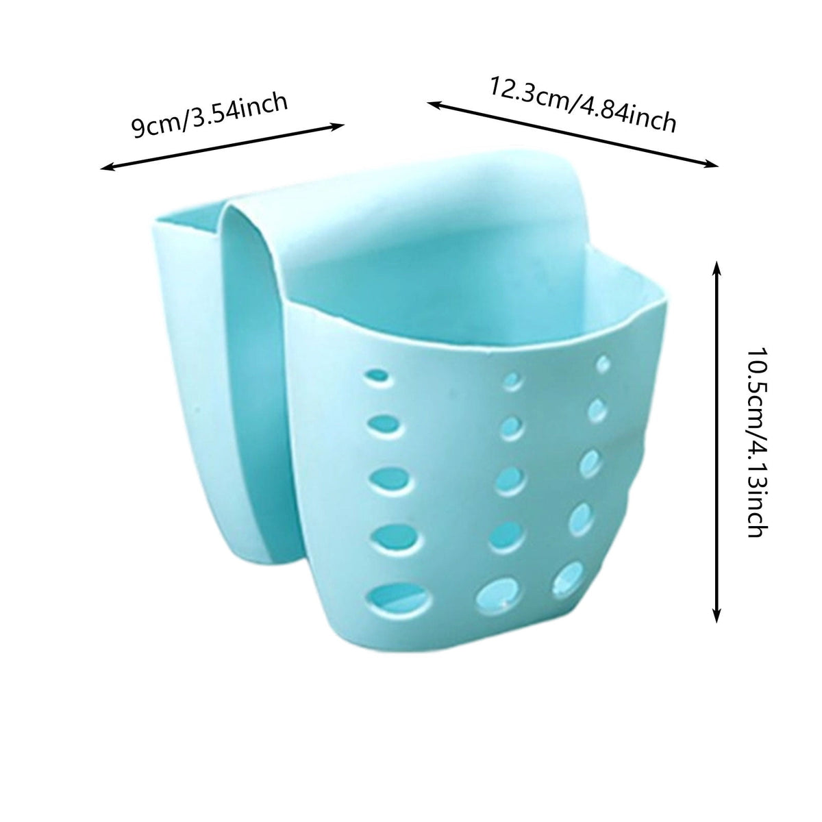 Saddle-Style Silicone Sink Caddy for Sponges, Brushes and Drain Stoppers - Image 2