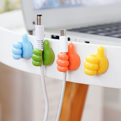 Self-Adhesive Silicone Thumb Hooks, 10 Pieces in Pink for Cables and Keys - Image 6