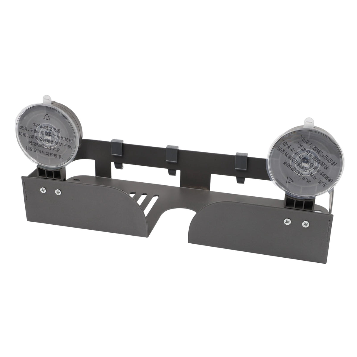 No-Drill Shower Shelf with Suction Cups, Aluminum Caddy with Raised Edges - Image 3