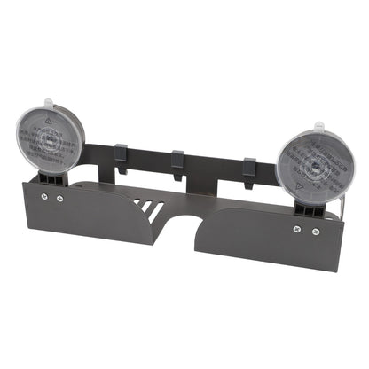 No-Drill Shower Shelf with Suction Cups, Aluminum Caddy with Raised Edges - Image 3