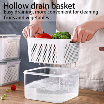 Produce Saver Container with Locking Lid and Removable Colander Insert - Image 5