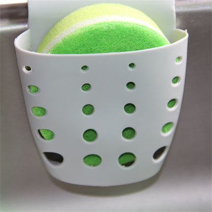 Saddle-Style Silicone Sink Caddy for Sponges, Brushes and Drain Stoppers - Image 5