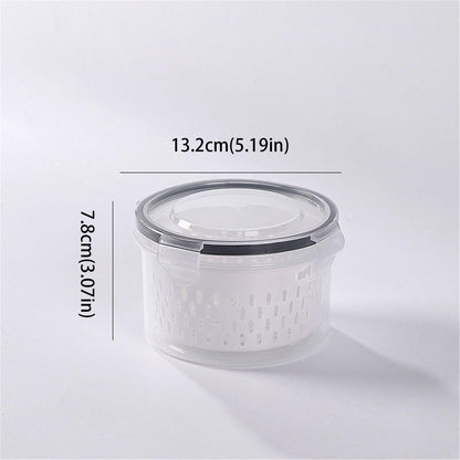 Produce Saver Container with Locking Lid and Removable Colander Insert - Image 2