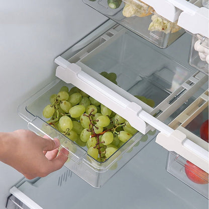 Pull-Out Under-Shelf Fridge Drawer with Expandable 33 to 43 cm Bracket - Image 2