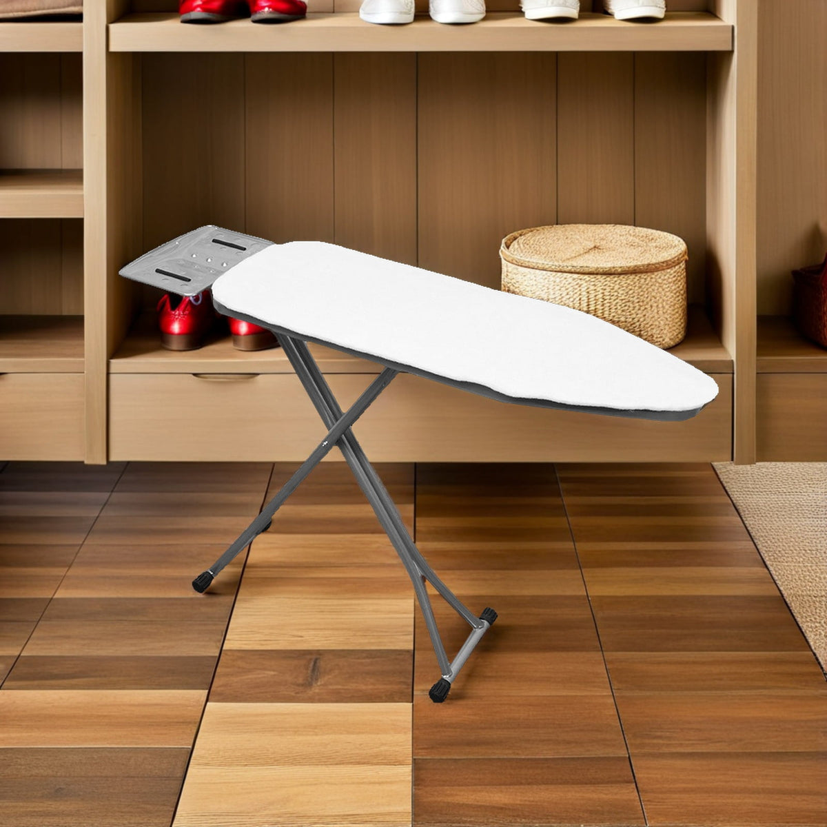 Cotton Ironing Board Cover Pad, 34.6 x 12.6 Inches in White - Image 5