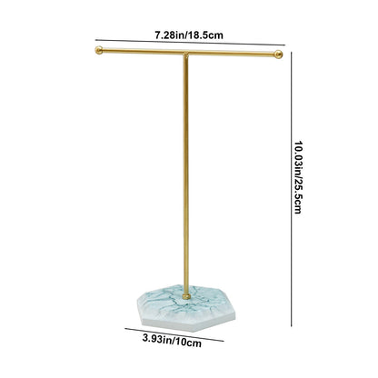 T-Bar Jewelry Stand with Weighted Base for Necklaces and Bracelets - Image 3