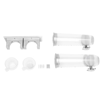 Wall-Mounted Dual Cereal Dispensers, Set of 2 for Grains, Nuts and Sweets
