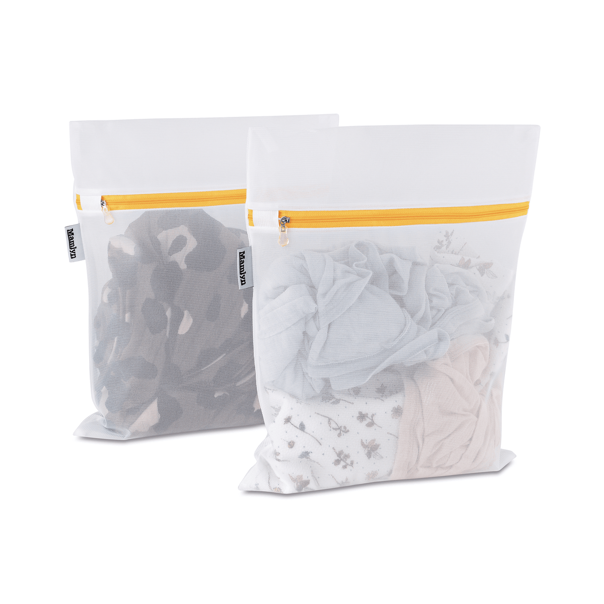 Fine Mesh Wash Bags for Delicates, Two Small Bags with Heavy-Duty Zips - Image 2
