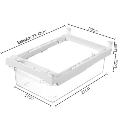 Pull-Out Under-Shelf Fridge Drawer with Expandable 33 to 43 cm Bracket - Image 5
