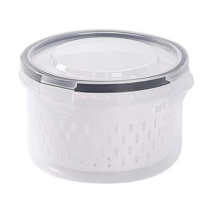 Produce Saver Container with Locking Lid and Removable Colander Insert