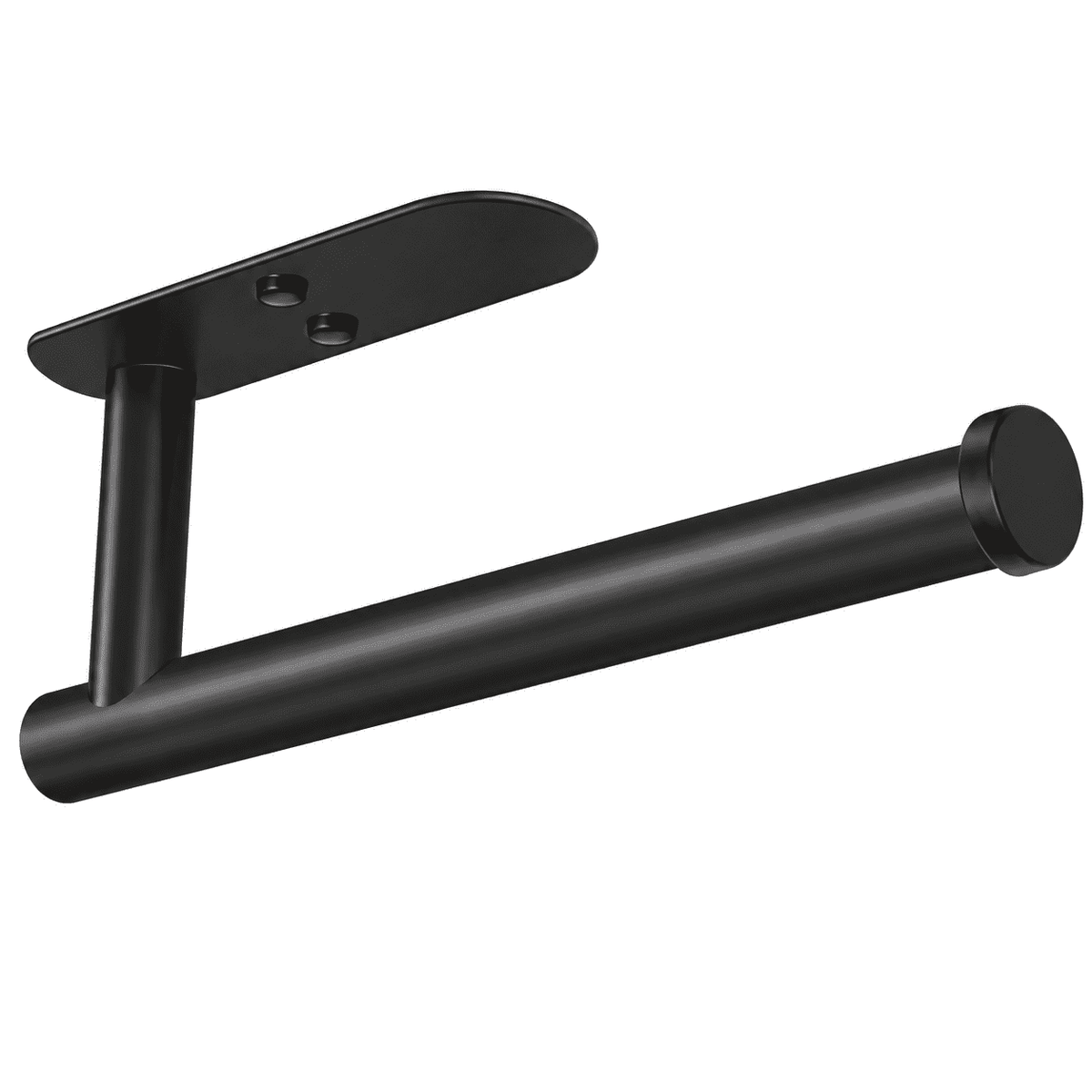Under-Cabinet Paper Towel Holder in Black Stainless Steel, 13.1 Inches
