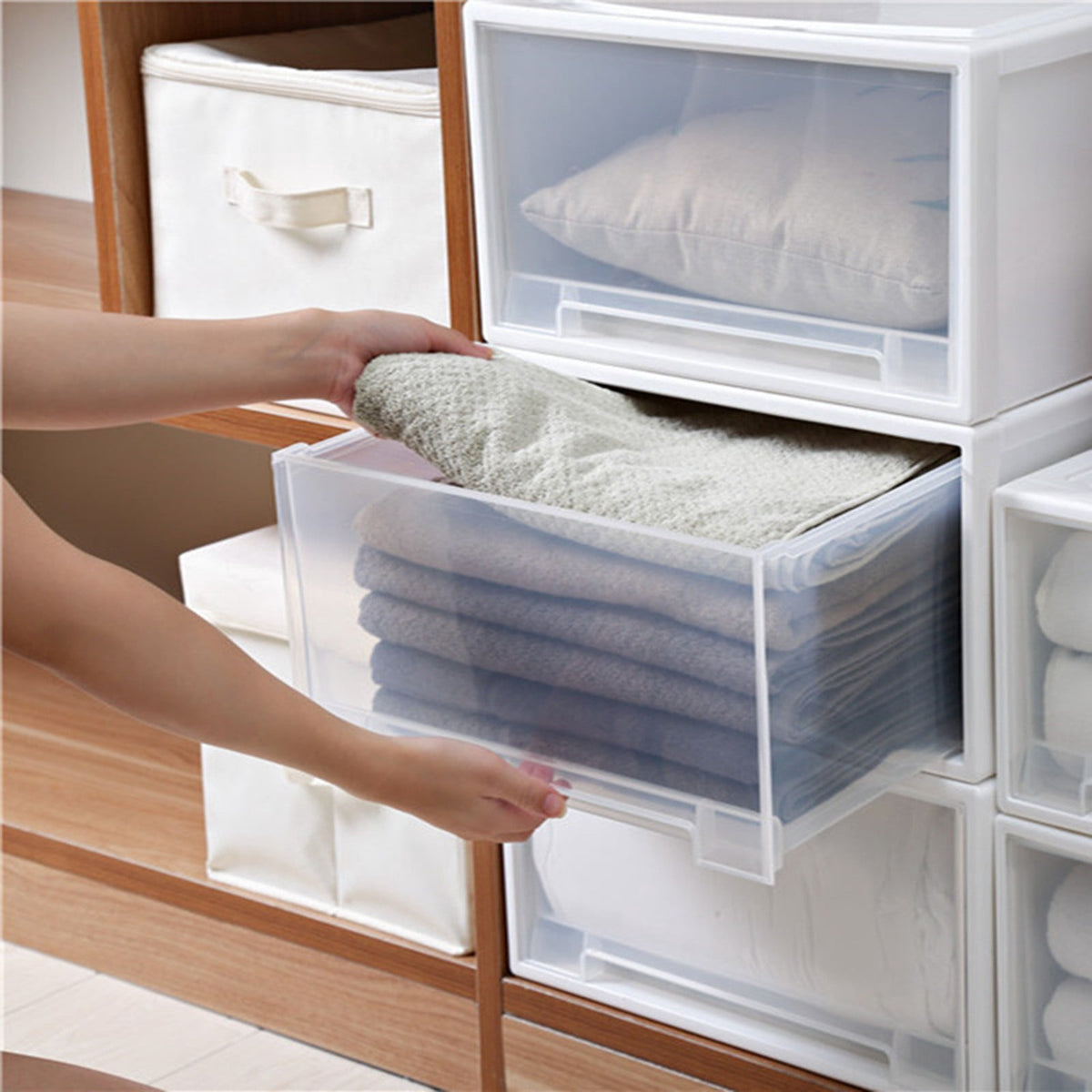 Stackable Drawer-Style Organizer for Underwear, Socks and Small Accessories - Image 3