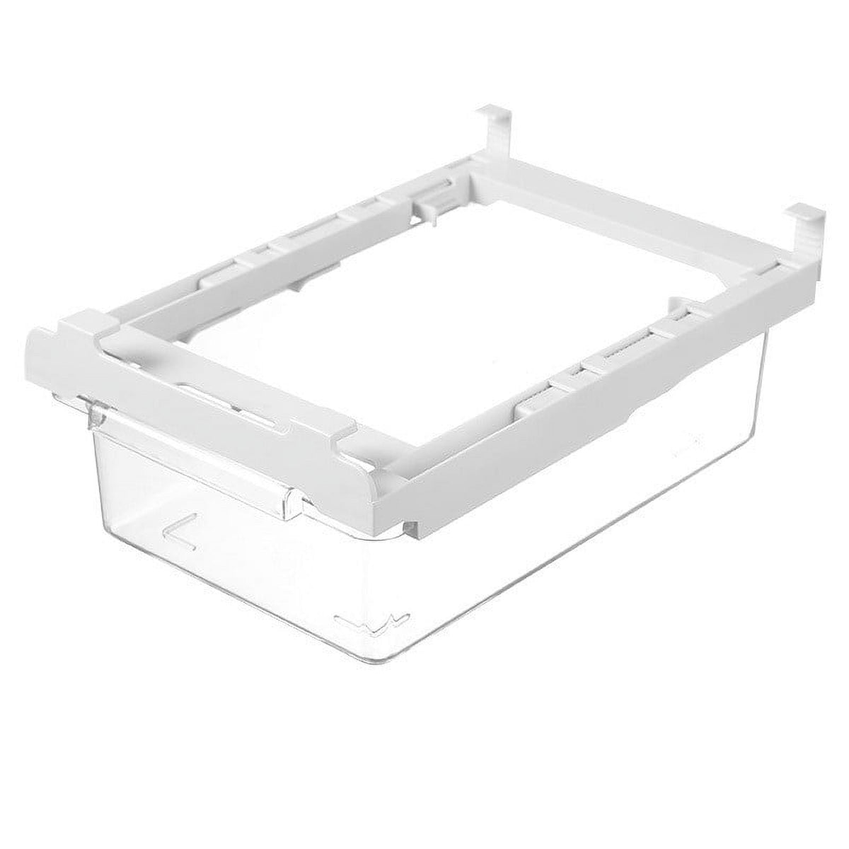 Pull-Out Under-Shelf Fridge Drawer with Expandable 33 to 43 cm Bracket