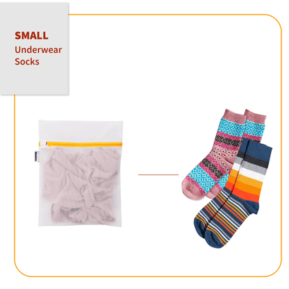 Fine Mesh Wash Bags for Delicates, Two Small Bags with Heavy-Duty Zips - Image 6