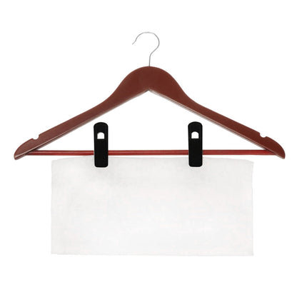 Velvet Hanger Clips, 20 Black Clip-On Pins for Slim Hangers, Wide Opening - Image 6