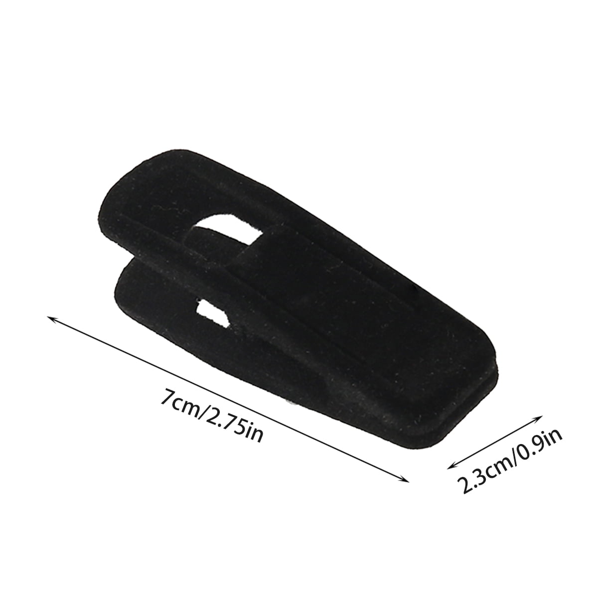 Velvet Hanger Clips, 20 Black Clip-On Pins for Slim Hangers, Wide Opening - Image 2