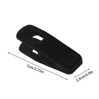 Velvet Hanger Clips, 20 Black Clip-On Pins for Slim Hangers, Wide Opening - Image 2