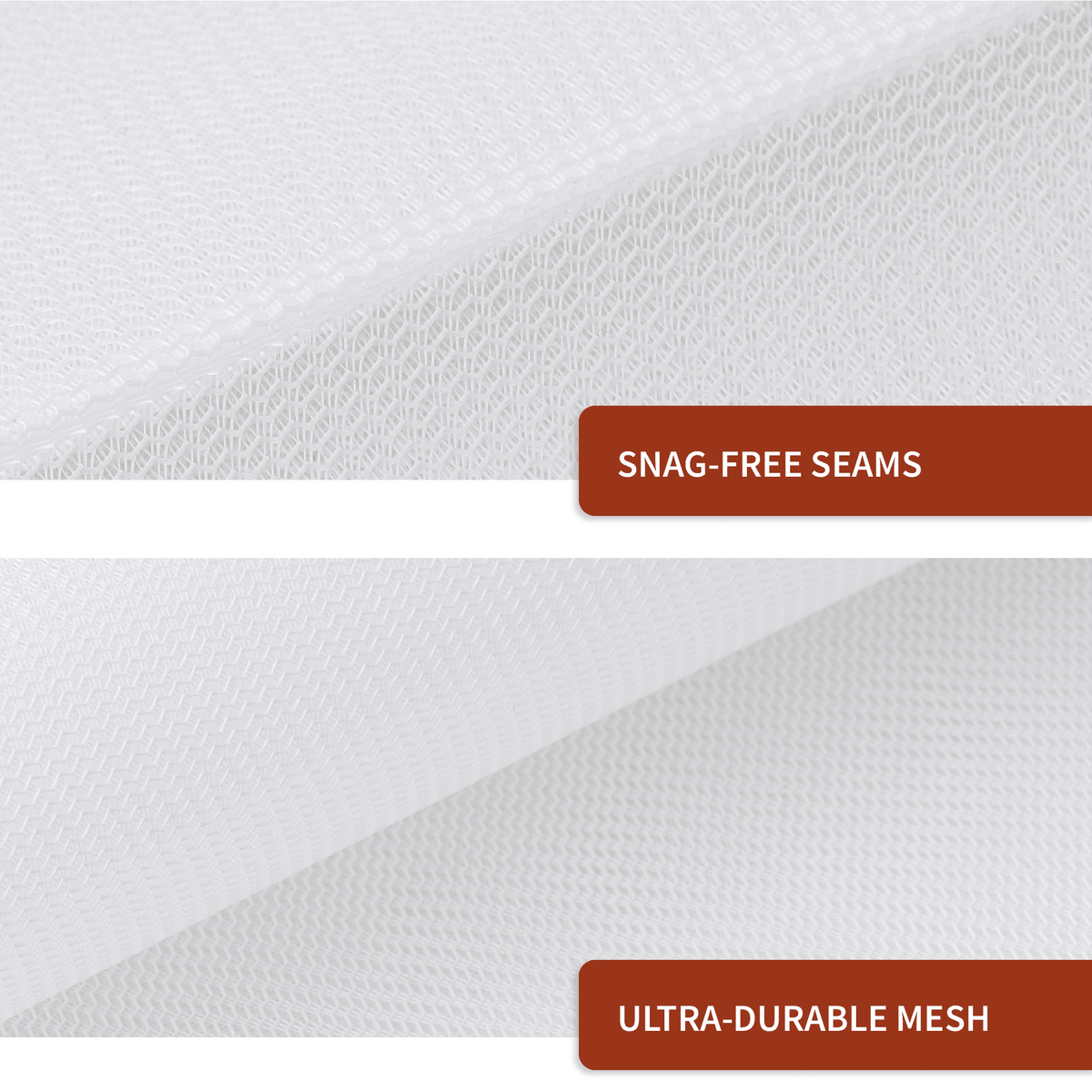 Fine Mesh Wash Bags for Delicates, Two Small Bags with Heavy-Duty Zips - Image 3