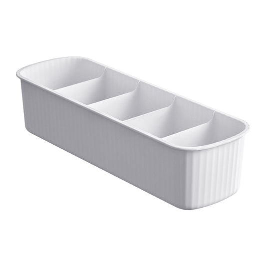 Five-Compartment Drawer Organizer for Socks, Underwear and Ties, Stackable