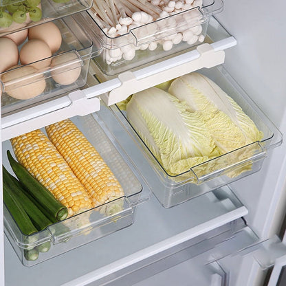 Pull-Out Under-Shelf Fridge Drawer with Expandable 33 to 43 cm Bracket - Image 3