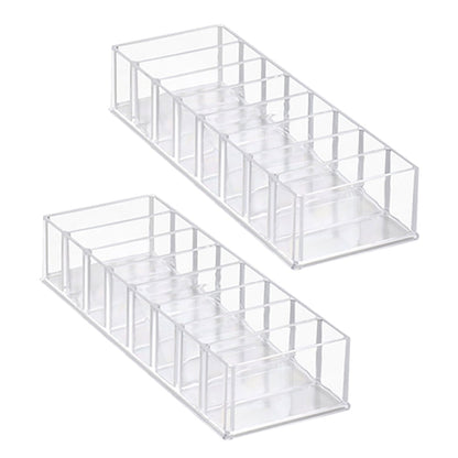 Clear-Lidded Cable Storage Box, Pack of 2, for Chargers and Cords