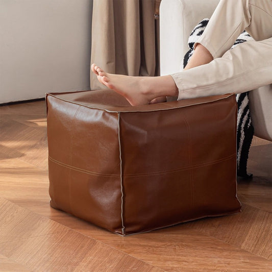 Foldable Storage Footstool Ottoman with Fabric Cover for Clothes and Toys - Image 2