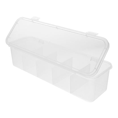 Clear Tea Bag and Coffee Sachet Organizer Tray, 11.2 x 3.5 x 2.6 Inches - Image 5